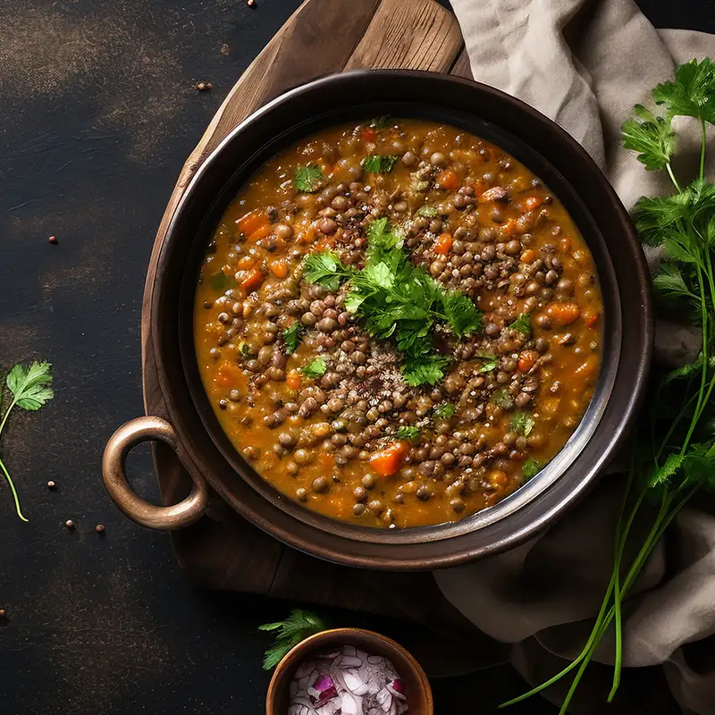 Soupe de lentilles / yaourt
